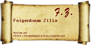 Feigenbaum Zilia névjegykártya